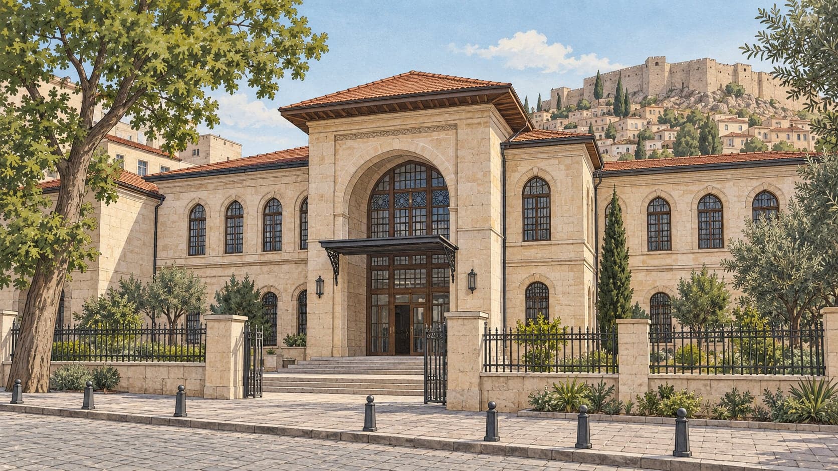Illustration of Gaziantep Culture History Museum, Gaziantep
