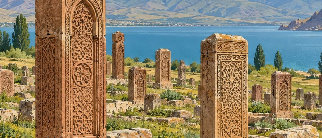 Illustration of Gevaş Seljuk Cemetery, Van