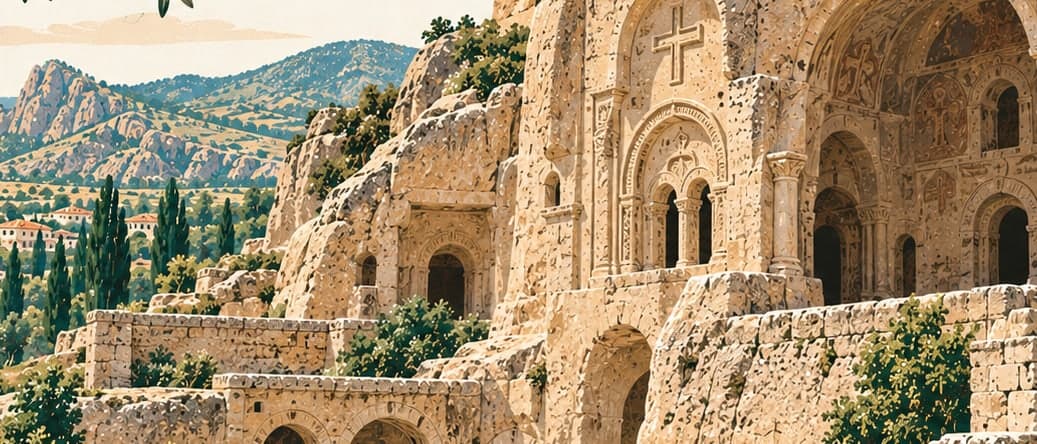 Illustration of Gümüşler Manastırı, Niğde