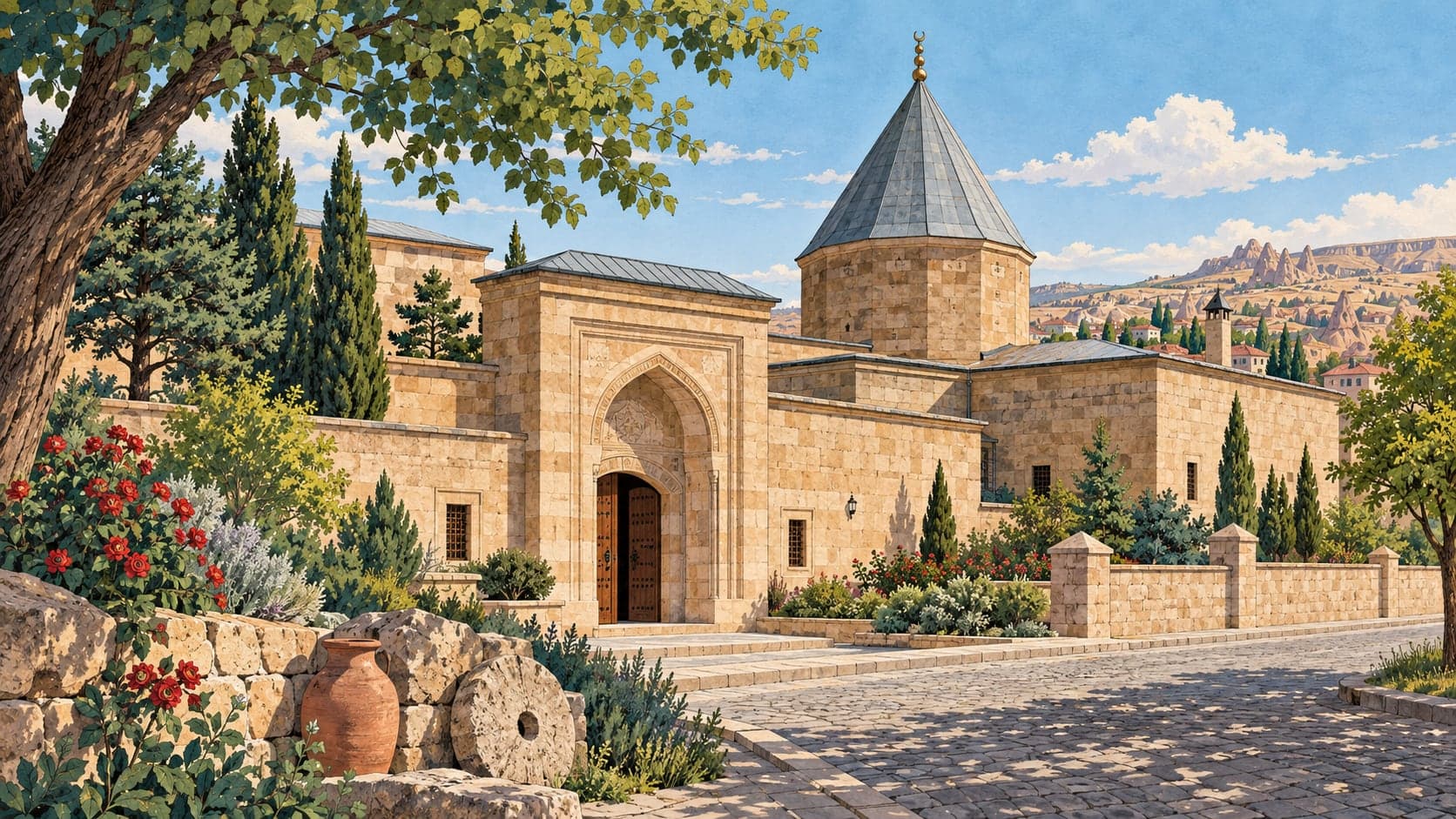 Illustration of Hacıbektaş Museum, Nevşehir