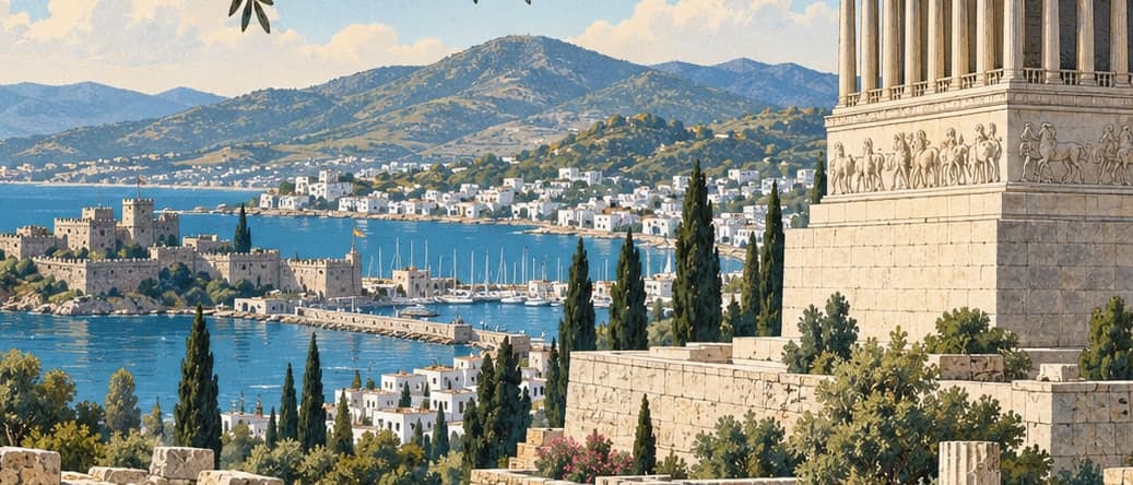 Illustration of Halikarnassos, Muğla