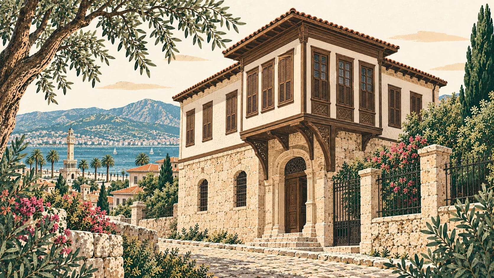 Illustration of Hamza Rüstem Fotoğraf Evi Müzesi, İzmir