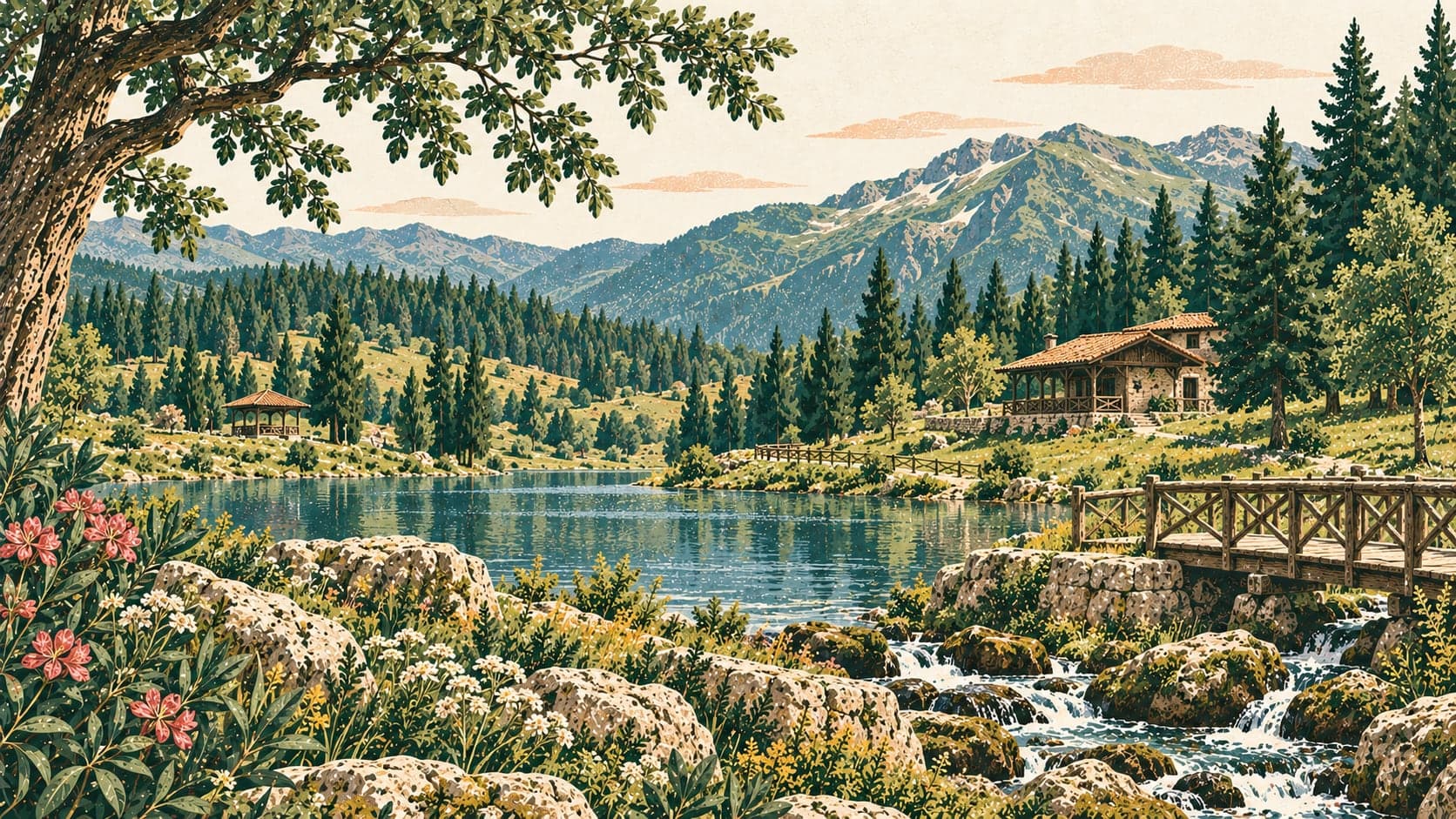 Illustration of Handüzü Nature Park, Rize