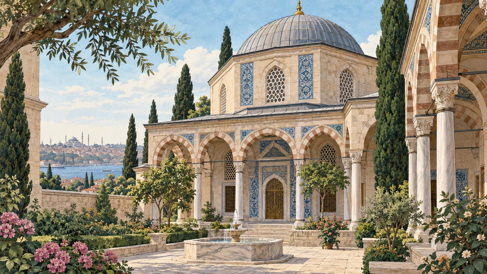 Illustration of Hekimoğlu Ali Paşa Tomb, İstanbul