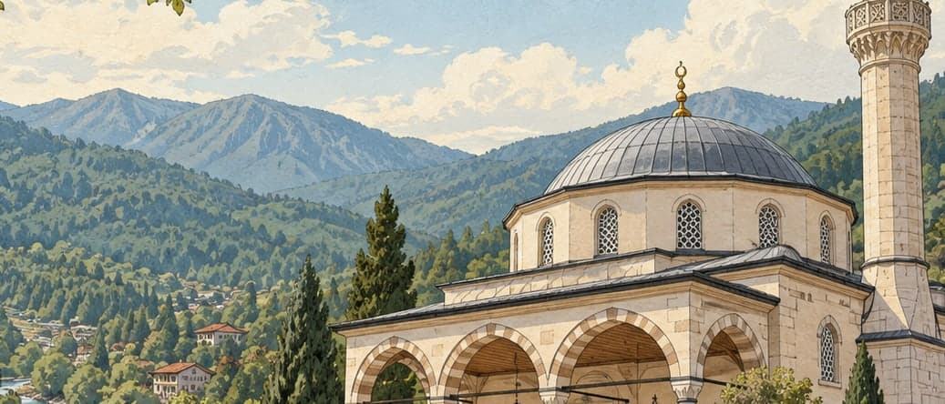 Illustration of Hemşin Village Mosque, Düzce