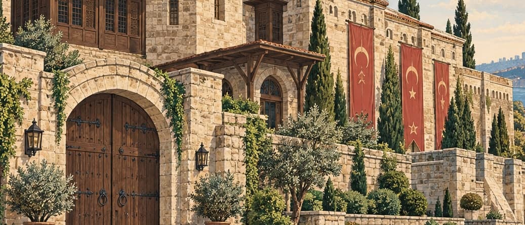 Illustration of Hisart Living History Museum, İstanbul