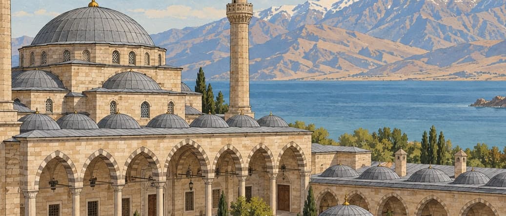 Illustration of Hüsrev Paşa Mosque and Complex, Van