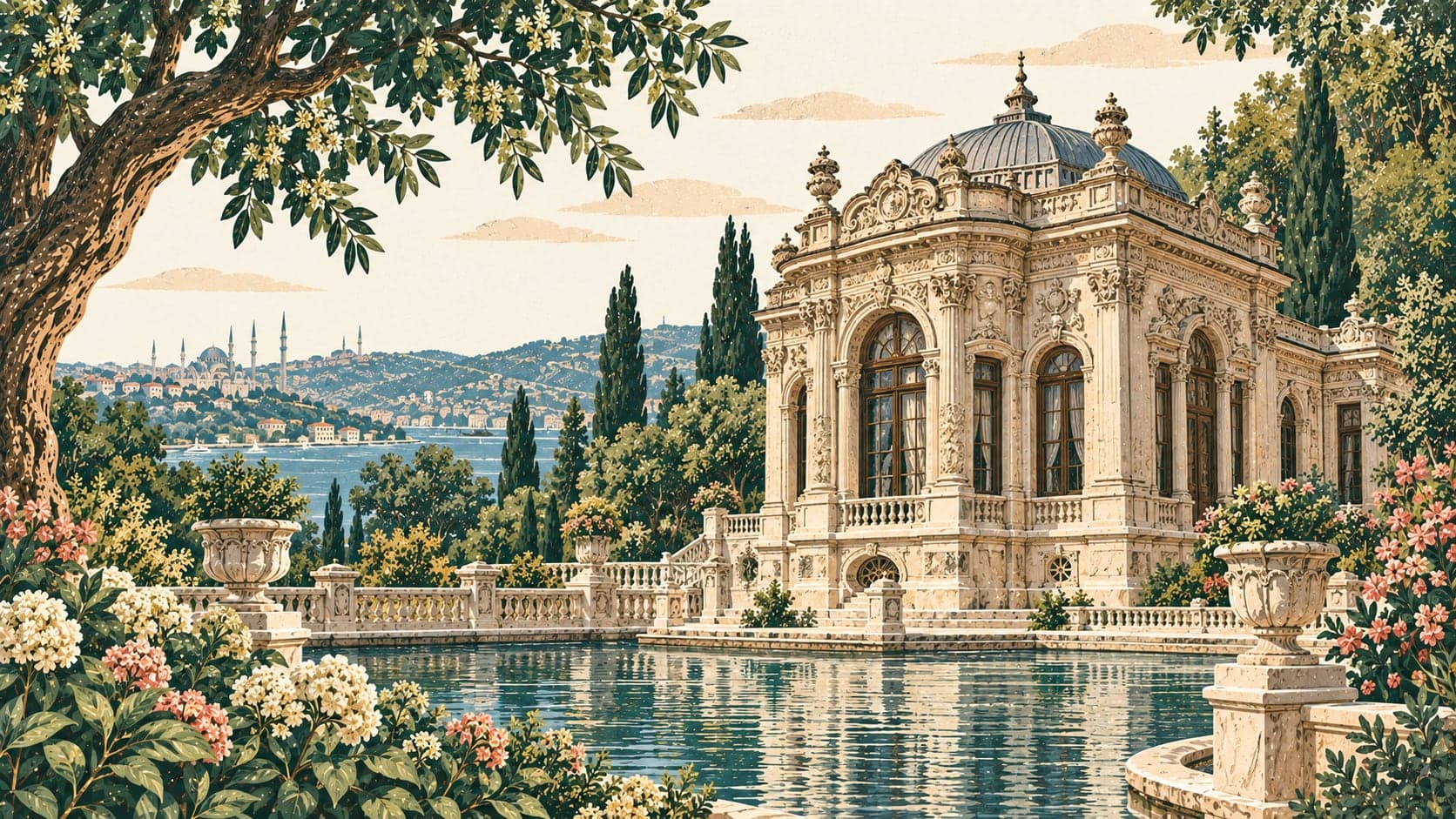 Illustration of Ihlamur Kasrı, İstanbul