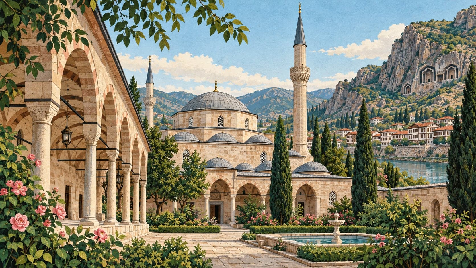 Illustration of İkinci Bayezid Complex, Amasya