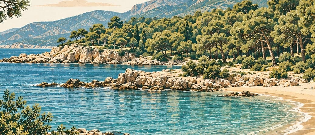 Illustration of İncekum Nature Park, Antalya