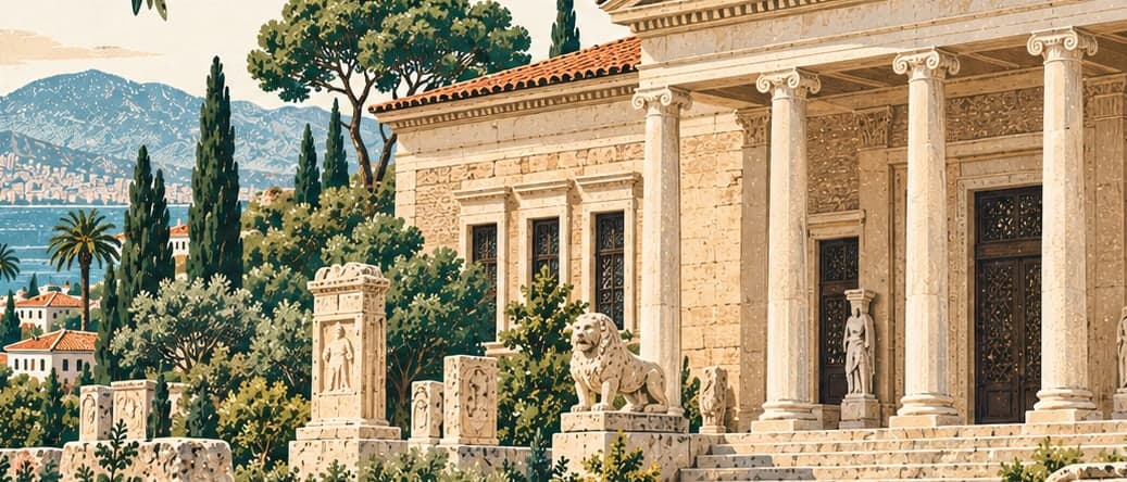 Illustration of İzmir Archaeological Museum, İzmir