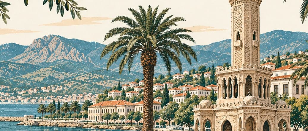 Illustration of İzmir Saat Kulesi, İzmir