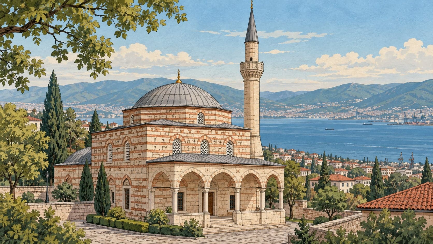 Illustration of İzmit Alaca Masjid Mosque, Kocaeli