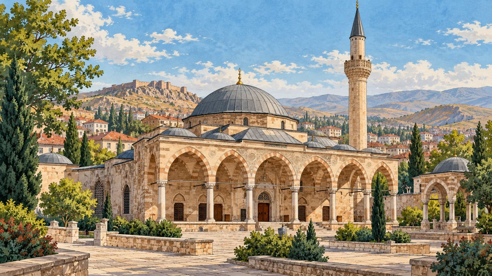 Castle Mosque çizimi, Sivas