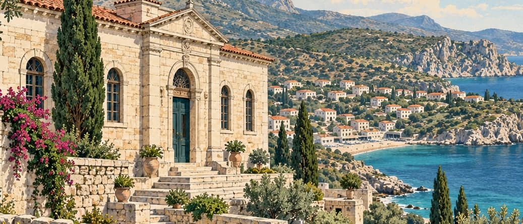 Illustration of Karaburun, İzmir