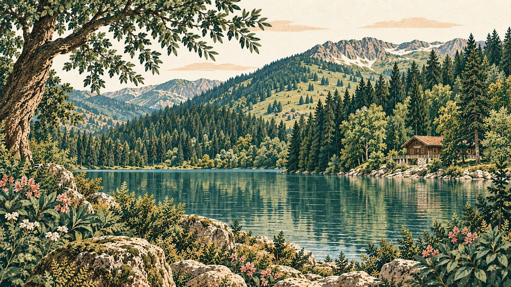 Illustration of Karagöl – Sahara National Park, Rize
