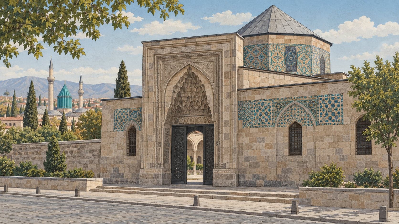 Illustration of Karatay Madrasa Tile Works Museum, Konya