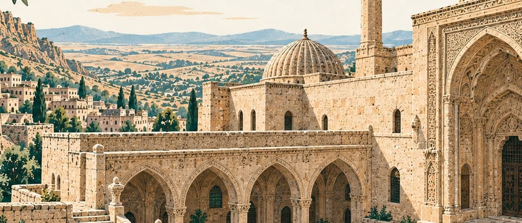 Illustration of Kasımiye Medresesi, Mardin