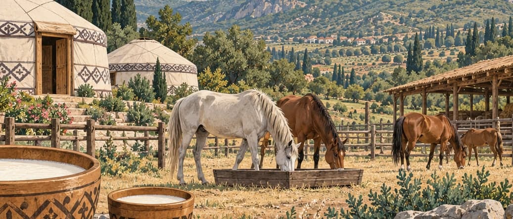 Illustration of Kemalpaşa Alaş Kazak Valley Kımız Farm, İzmir