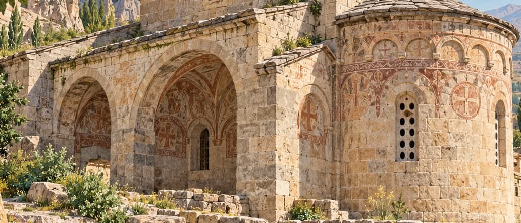 Illustration of Kırkdamaltı Church, Aksaray