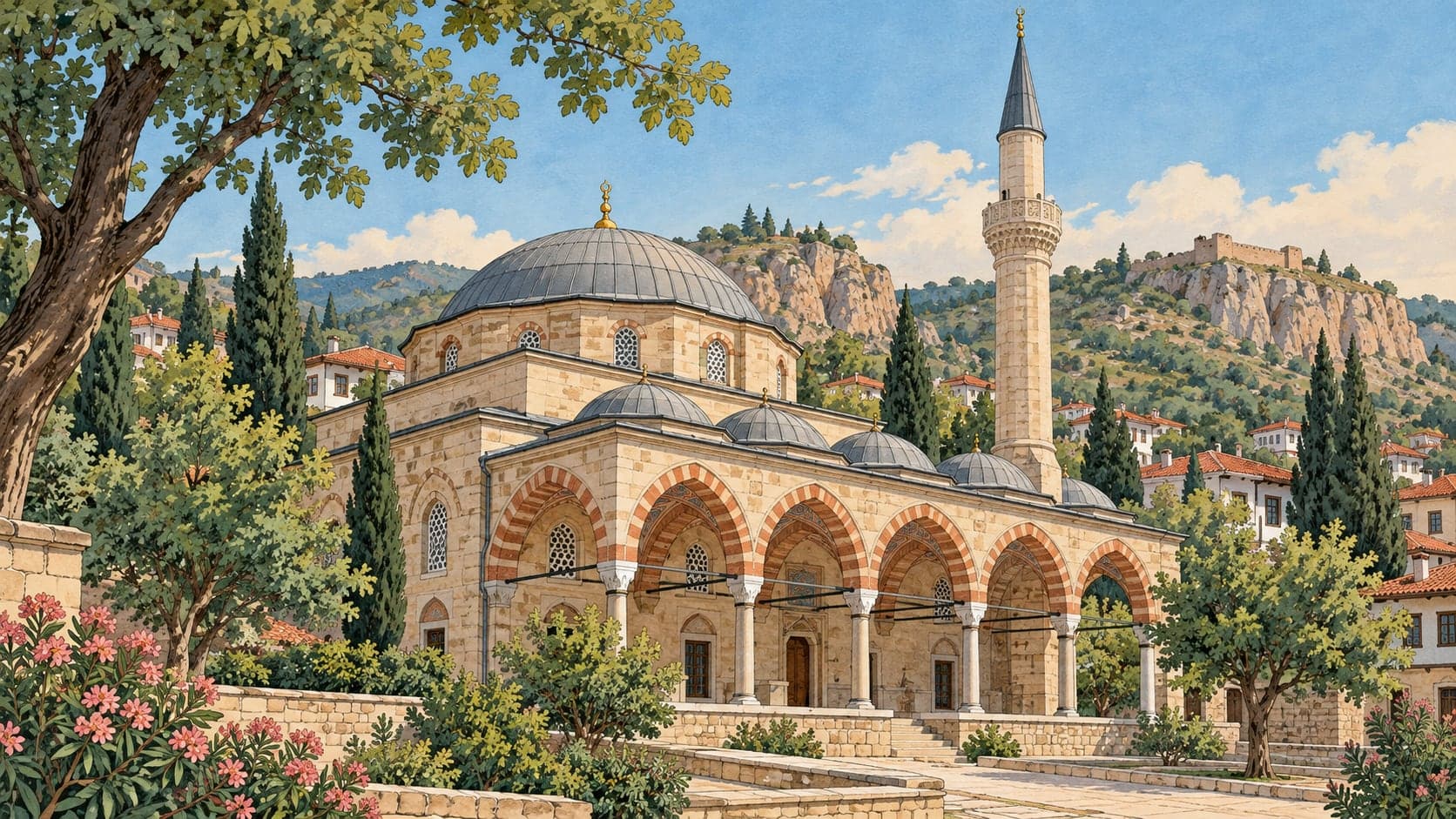 Köprülü Mehmet Paşa Mosque çizimi, Bilecik