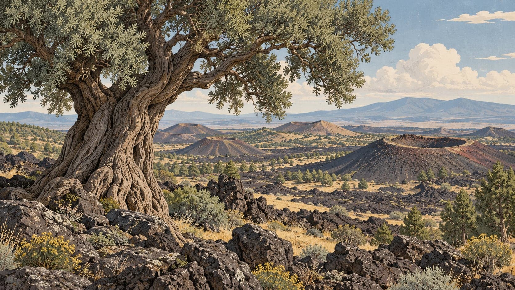 Illustration of Kula Volkanları, Manisa