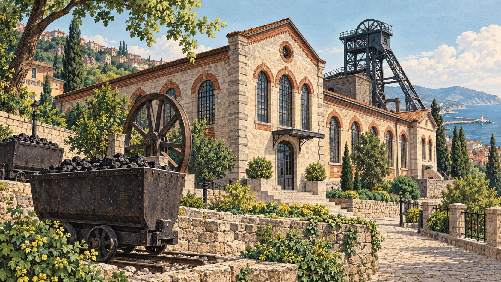 Illustration of Mining Museum, Zonguldak