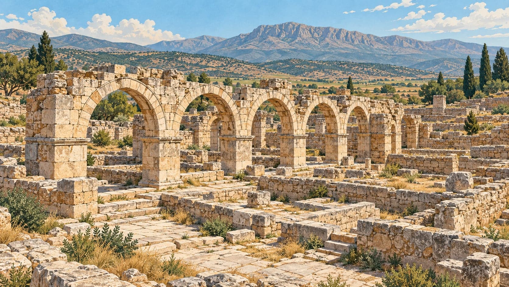 Madenşehri Archaeological Site çizimi, Karaman