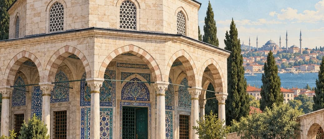 Illustration of Mahmud Paşa Tomb, İstanbul