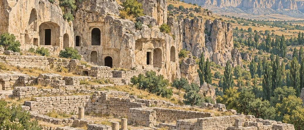 Illustration of Manastır Valley Archaeological Site, Aksaray