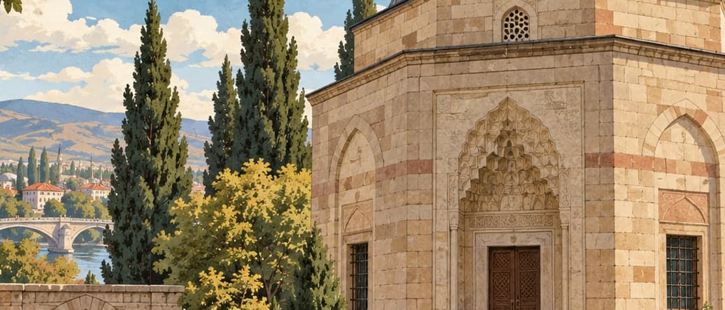 Illustration of Melik Gazi Tomb, Eskişehir