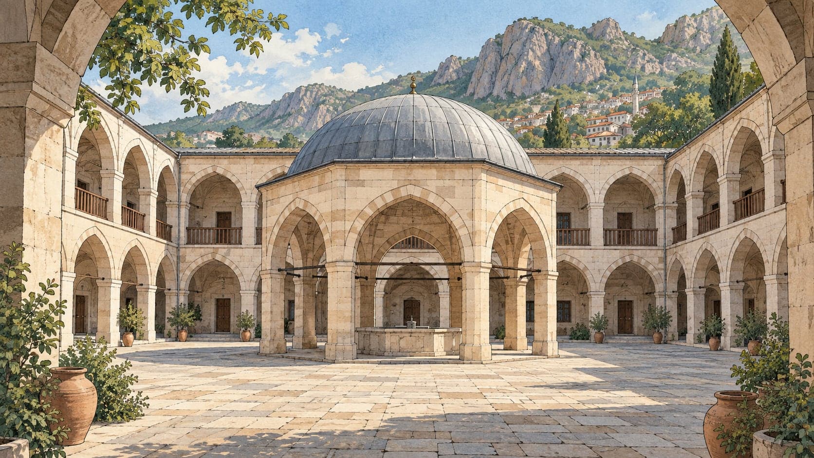 Illustration of Merzifon Taşhan, Amasya