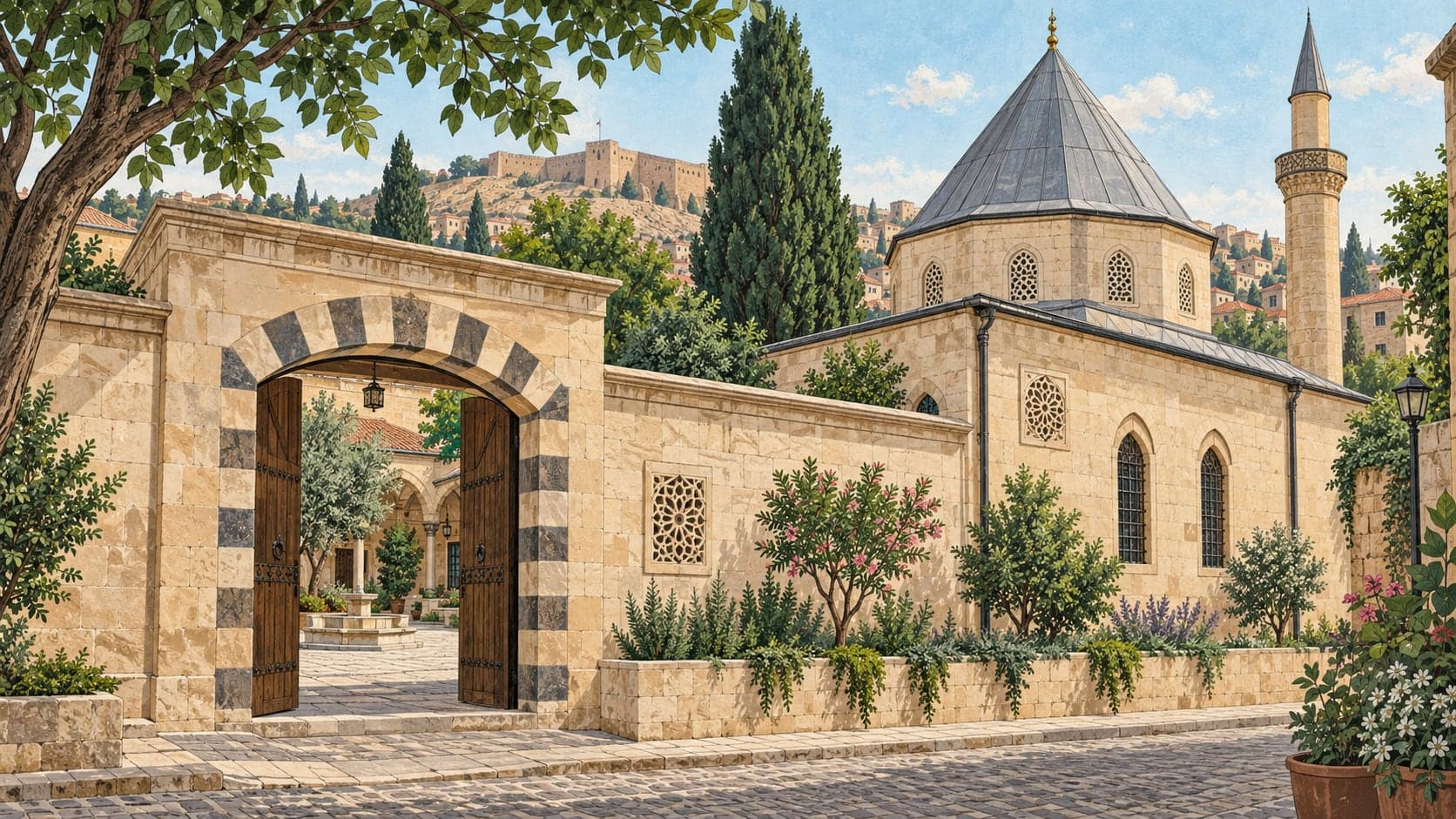 Illustration of Mevlevi Culture and Foundation Works Museum, Gaziantep