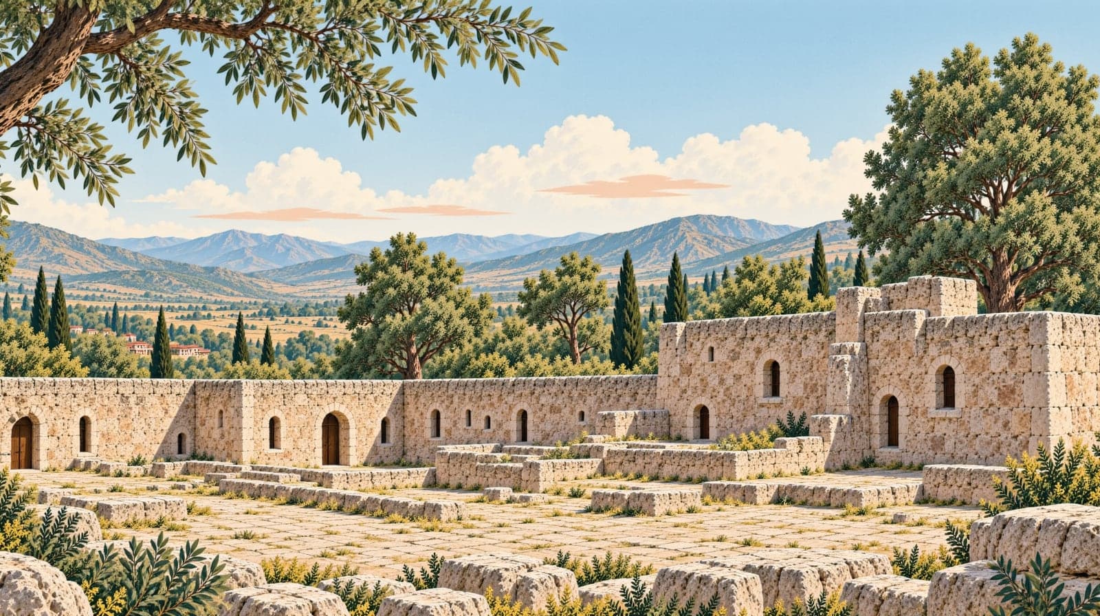 Mihalbey Caravanserai çizimi, Bilecik