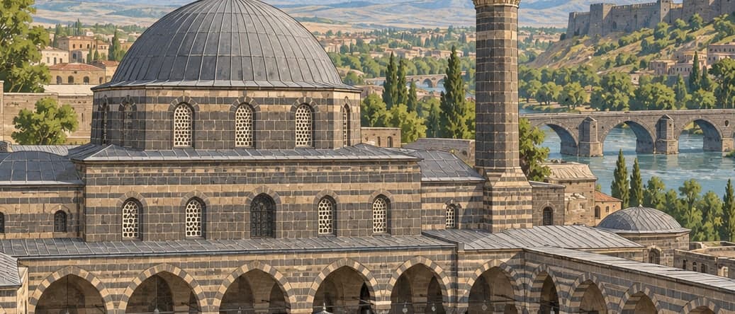 Illustration of Nebi Mosque, Diyarbakır