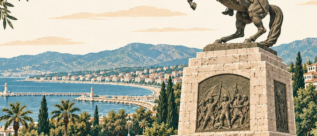 Illustration of Onur Monument, Samsun