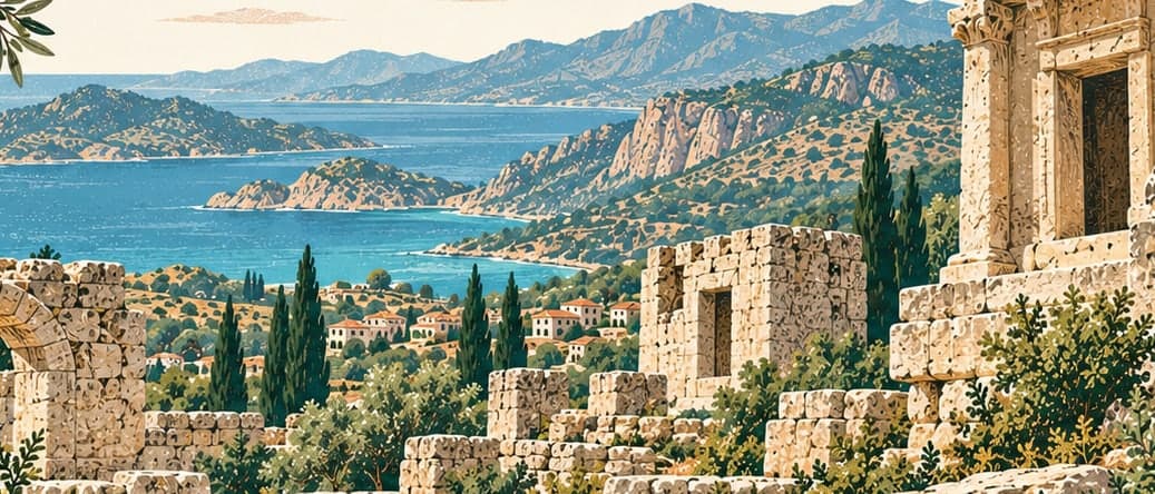 Illustration of Phellos Ancient City, Antalya