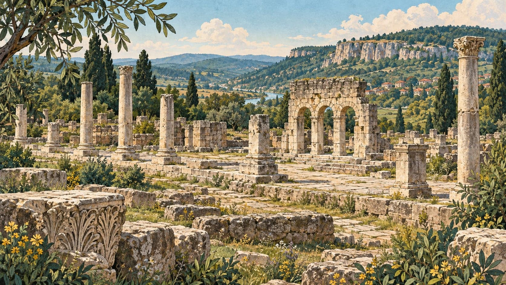 Illustration of Pompeipolis Ancient City, Kastamonu