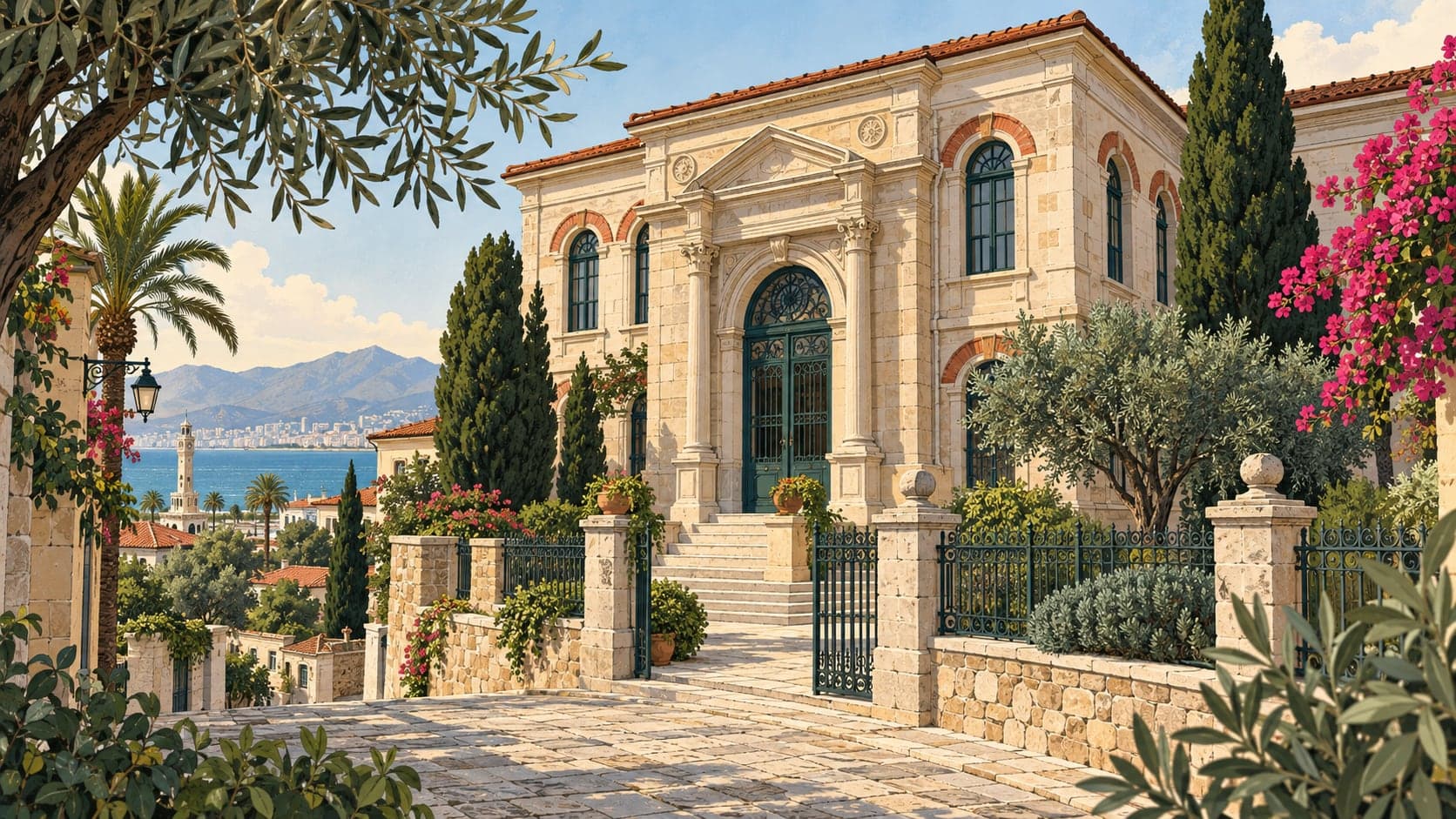 Illustration of Radio and Democracy Museum, İzmir