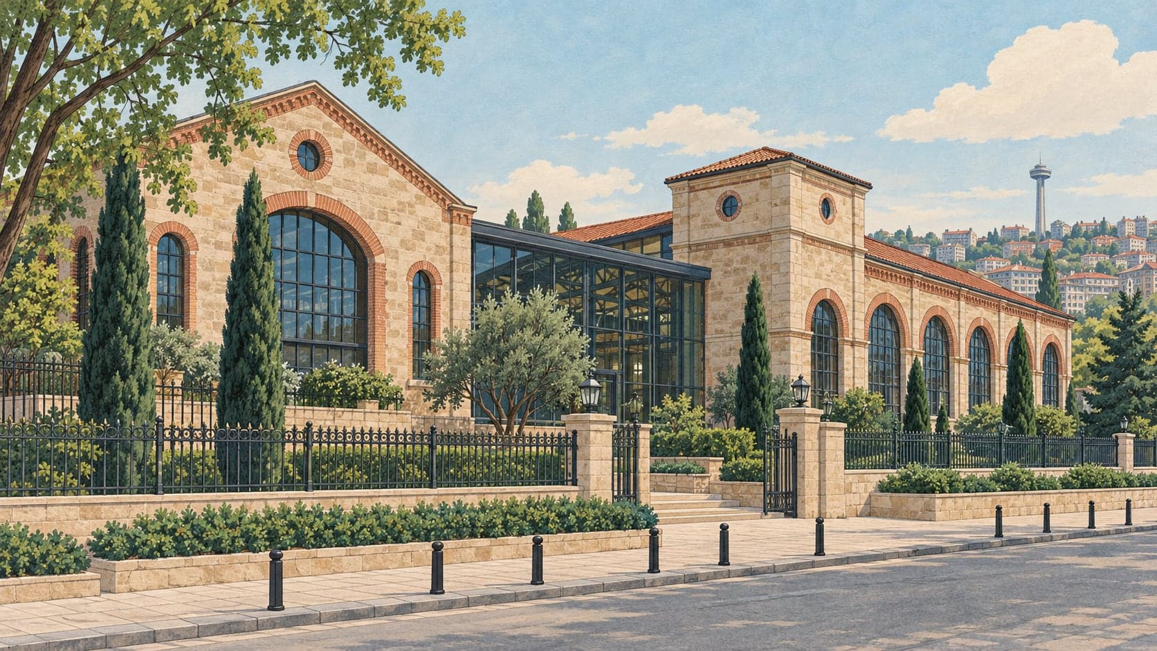 Illustration of Rahmi M. Koç Museum Ankara, Ankara