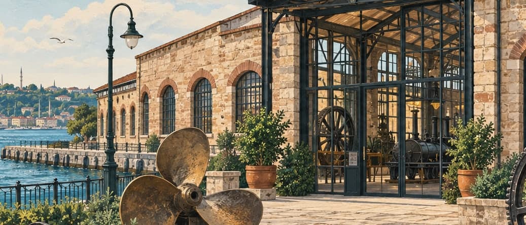 Illustration of Rahmi M. Koç Industry Museum, İstanbul