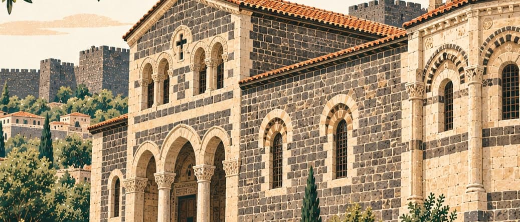 Illustration of Saint George Church, Diyarbakır