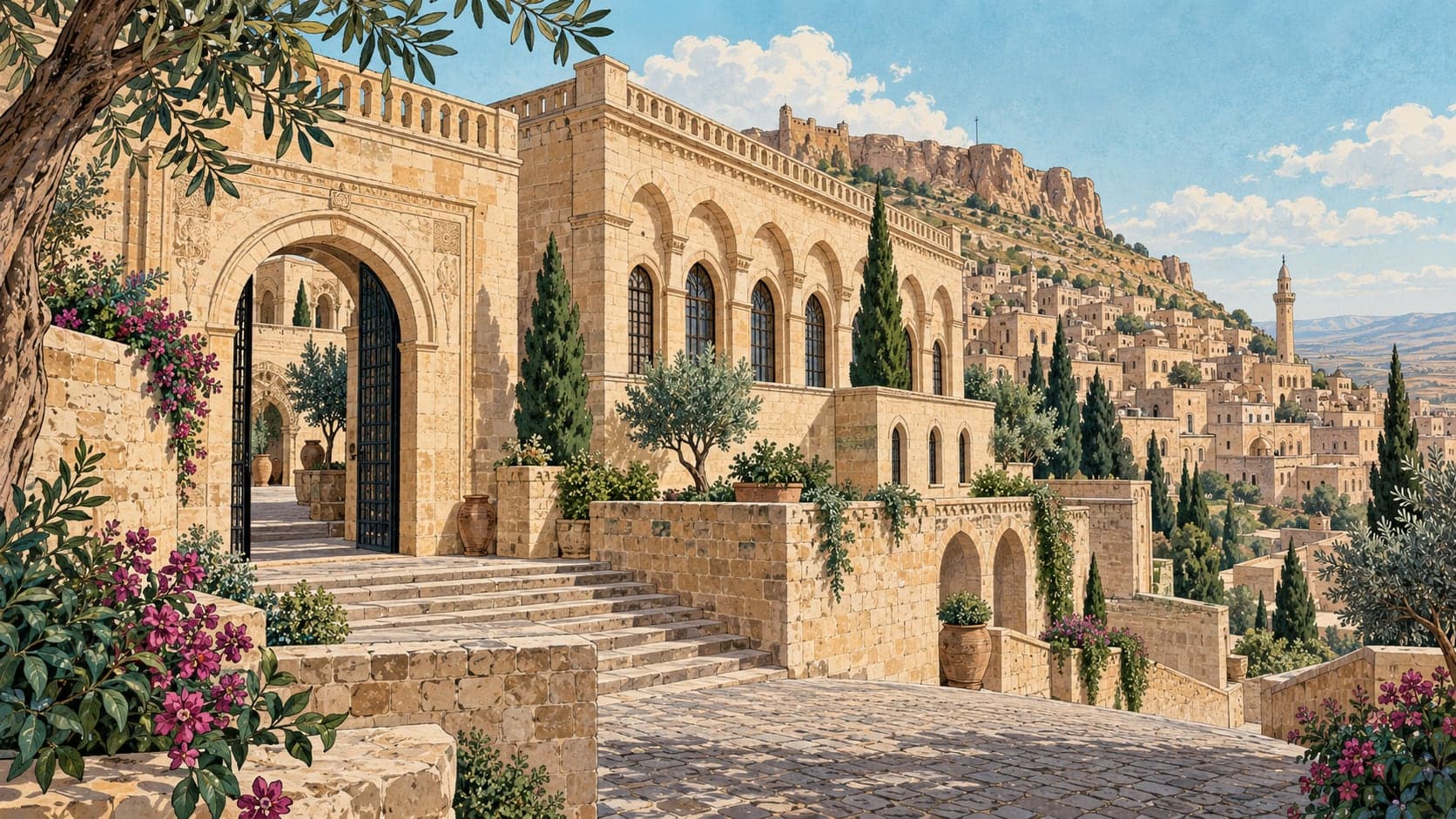 Illustration of Sakıp Sabancı Mardin City Museum and Dilek Sabancı Art Gallery, Mardin