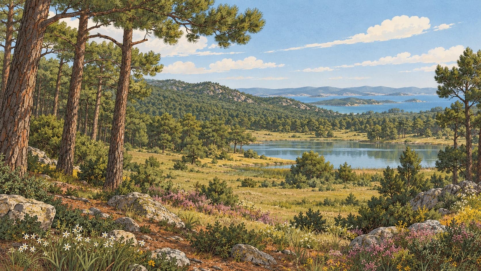 Illustration of Sarımsaklı Nature Park, Balıkesir