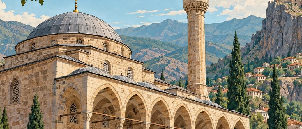 Illustration of Şebinkarahisar Behramşah Mosque, Giresun