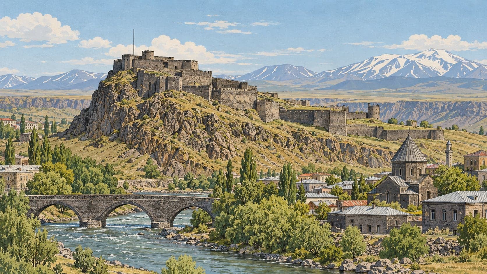 Illustration of Şebinkarahisar Tamzara Mahallesi, Giresun