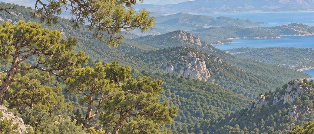 Illustration of Sırtlandağı Halep Pine Nature Conservation Area, Muğla