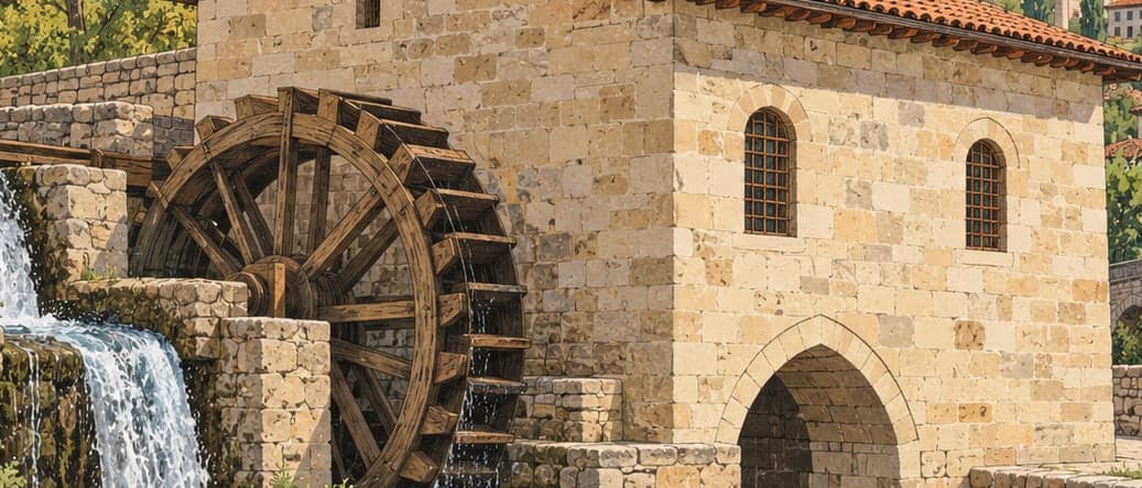 Illustration of Somuncu Baba Mill, Sivas