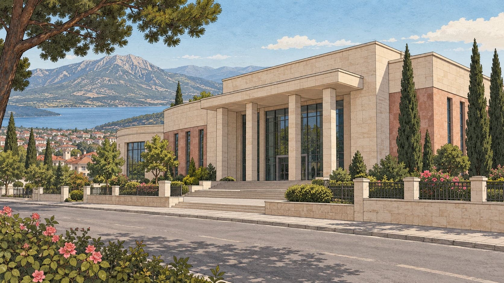 Illustration of Süleyman Demirel Democracy and Development Museum, Isparta