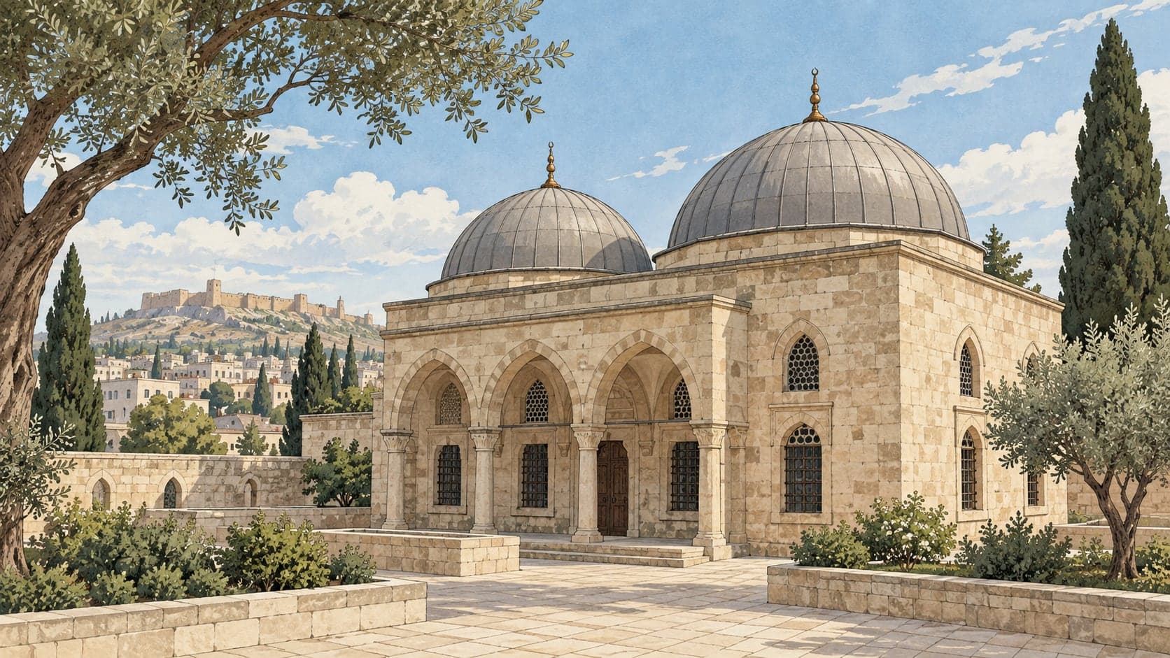 Illustration of Talha and Zübeyr Tomb, Kilis